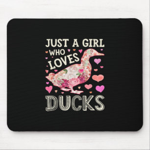 Tapis De Souris Juste Une Fille Qui Aime Les Canards Drôle Canard