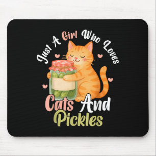 Tapis De Souris Juste Une Fille Qui Aime Les Chats Et Les Chatons.