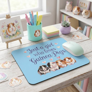 Tapis De Souris Juste une fille qui aime les cochons d'Inde   Coch