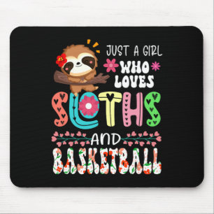 Tapis De Souris Juste Une Fille Qui Aime Les Fentes Et Le Basket F