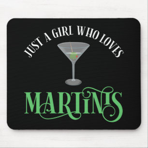 Tapis De Souris Juste Une Fille Qui Aime Les Martinis