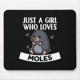 Tapis De Souris Juste Une Fille Qui Aime Les Moles Costume Mole Mi