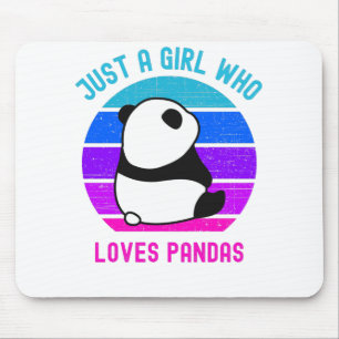 Tapis De Souris Juste Une Fille Qui Aime Les Pandas