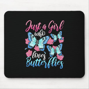 Tapis De Souris Juste Une Fille Qui Aime Les Papillons