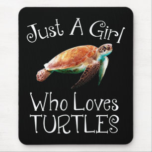 Tapis De Souris Juste Une Fille Qui Aime Les Tortues