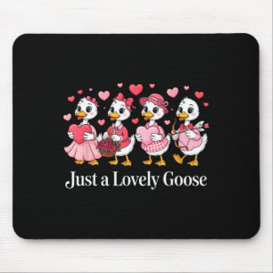 Tapis De Souris Juste une oie adorable drôle Oie de la Saint-Valen