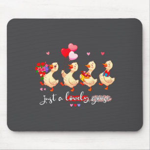 Tapis De Souris Juste une oie adorable Équipe d'animaux mignons et