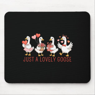 Tapis De Souris Juste une oie adorable Oie mignonne Saint-Valentin