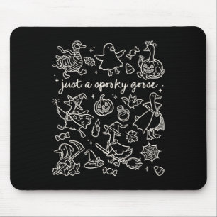 Tapis De Souris Juste Une Oie Éffrayante Cute Silly Halloween Dood