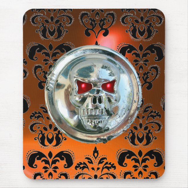 Tapis De Souris JUTEAU DE CHROME, Damas, Agate orange (Devant)