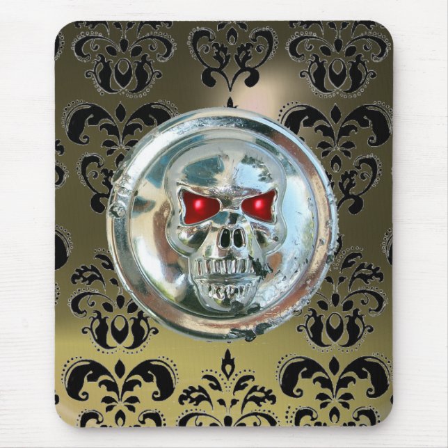Tapis De Souris JUTEAU DE CHROME, Damas, Âge gris (Devant)