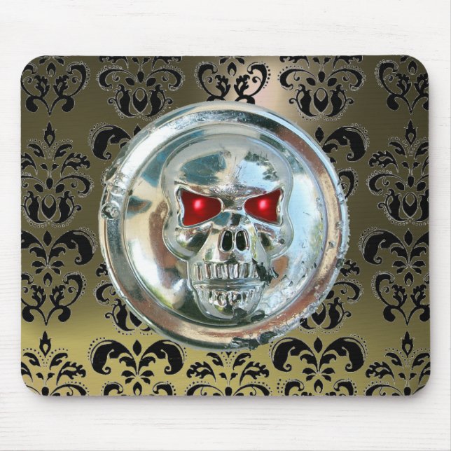 Tapis De Souris JUTEAU DE CHROME, Damas, Âge gris (Devant)