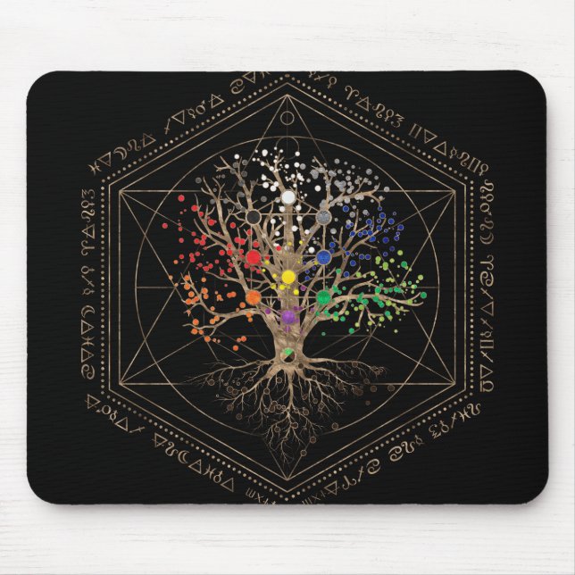 Tapis De Souris Kabbalah L'arbre de vie (Devant)