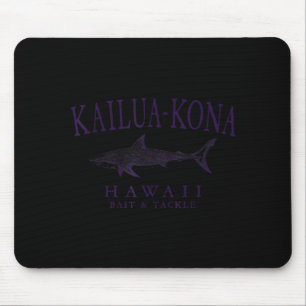 Tapis De Souris Kailua - kona hawaii requin vintage prune art
