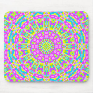 Tapis De Souris Kaleidoscope coloré 01