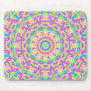 Tapis De Souris Kaleidoscope coloré 03
