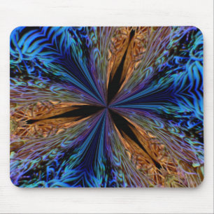 tapis de souris kaléidoscope corail.