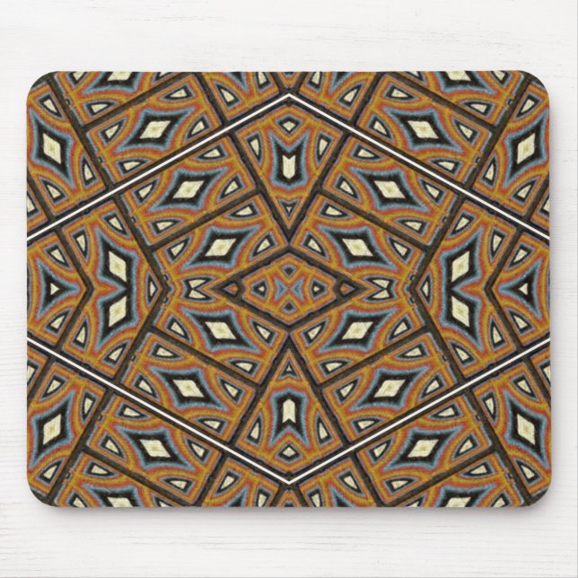 Tapis De Souris Kaléidoscope de briques africaines (Devant)