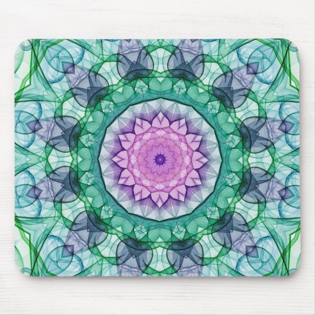 Tapis De Souris Kaléidoscope de nénuphar (Devant)