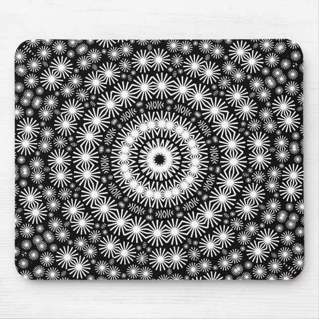 Tapis De Souris Kaléidoscope de Stars rétro (Devant)