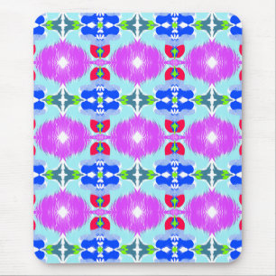 Tapis De Souris Kaleidoscope Fleur d'Azur