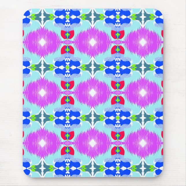Tapis De Souris Kaleidoscope Fleur d'Azur (Devant)