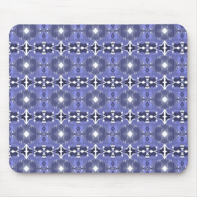 Tapis De Souris Kaleidoscope Indigo de Minuit  (Devant)