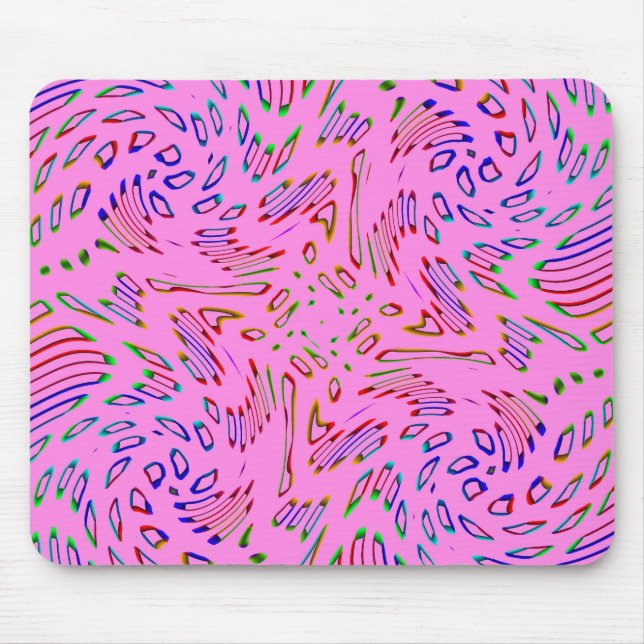 Tapis De Souris Kaleidoscope rose (Devant)