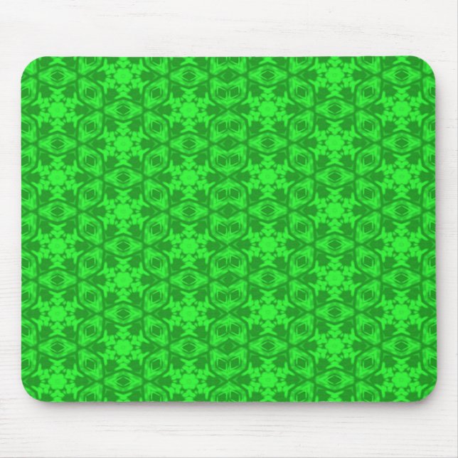 Tapis De Souris Kaleidoscope vert (Devant)