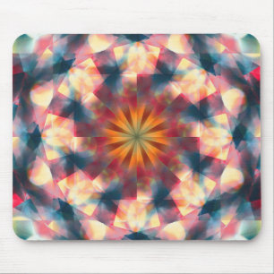 Tapis De Souris Kaleidoscopique Prismatique Mandala