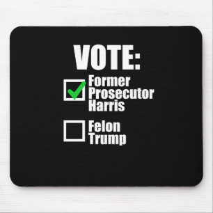 Tapis De Souris Kamala Harris 2024 - Vote de l'ancien procureur Ha