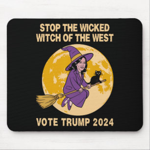 Tapis De Souris Kamala Harris Arrête La Mauvaise Sorcière De L'Occ
