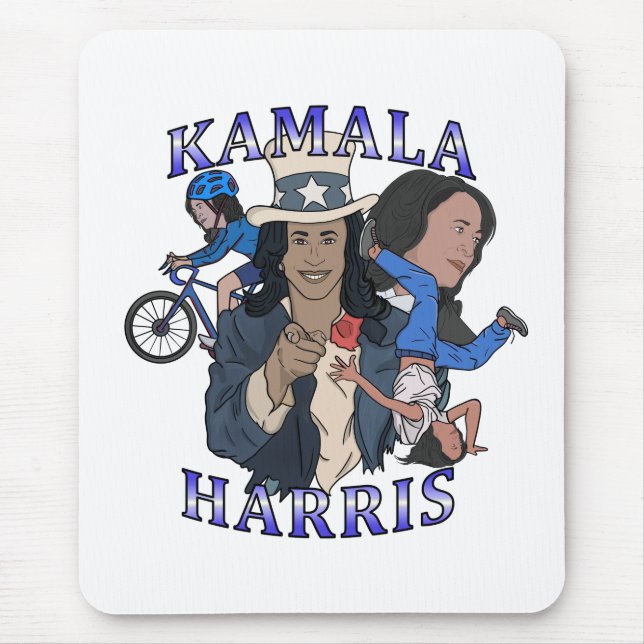 Tapis De Souris Kamala Harris Bootleg Rap (Devant)