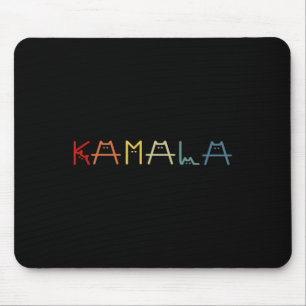 Tapis De Souris Kamala Harris Chat Vintage Lettres Positives Drôle