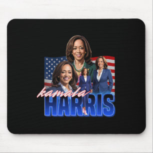 Tapis De Souris Kamala Harris Drapeau Américain Bootleg Redémarrag