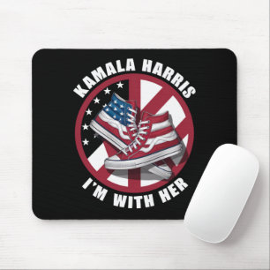 Tapis De Souris Kamala Harris Je suis avec Elle Converse Patriotiq