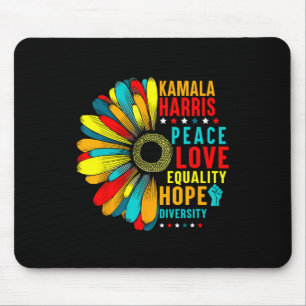 Tapis De Souris Kamala Harris Peace Love Equality Hope Diversity
