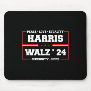 Tapis De Souris Kamala Harris Tim Walz 2024 Lgbt de Paix Harris Wa