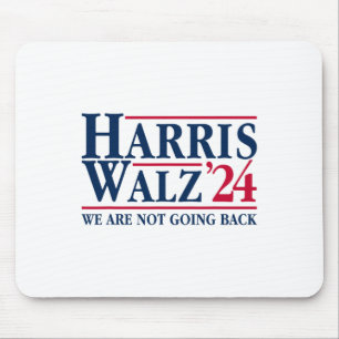 Tapis De Souris Kamala Harris Tim Walz Vp Nous Ne Reviendrons Pas