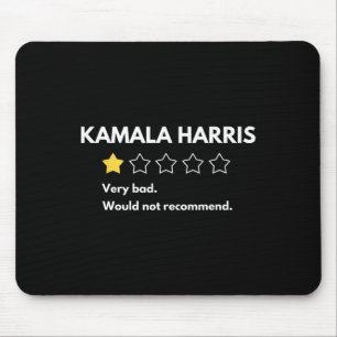 Tapis De Souris Kamala Harris Une Note 1 Étoiles Très Mauvaise Ne