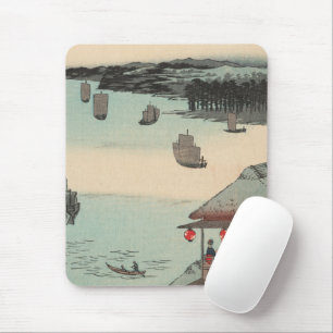 Tapis De Souris Kanagawa, Japon : Impression de blocs de bois Ukiy
