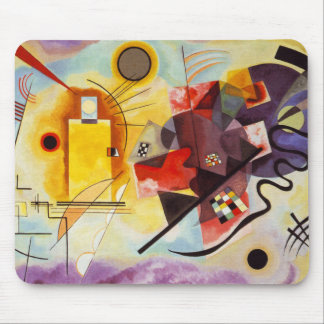 Tapis De Souris Kandinsky jaune bleu