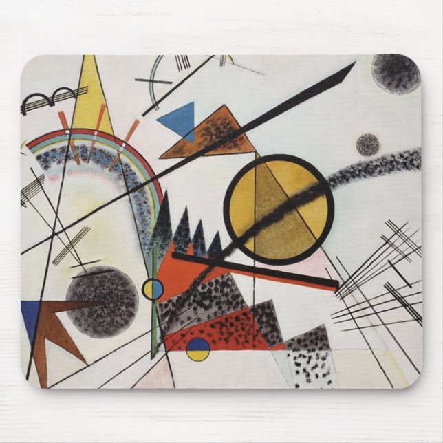 Tapis De Souris Kandinsky peinture Abstraite Maître d'Art Moderne (Devant)
