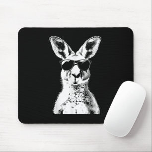 Tapis De Souris Kangaroo Porter des lunettes de soleil drôle Anima