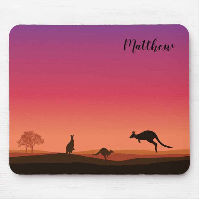 Tapis de souris kangourou Australie (Devant)