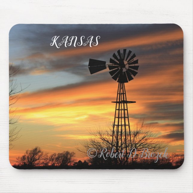 Tapis De Souris Kansas Souris de Noël Sunset Pad (Devant)