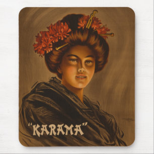 Tapis De Souris Karama : Actrice japonaise Romance Geisha