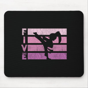 Tapis De Souris Karate Anniversaire 5 Année Taekwondo Girl 5e Bir