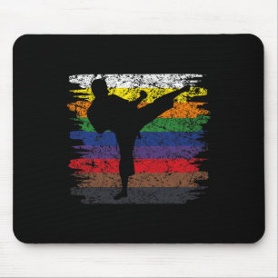 Tapis De Souris Karate Belt Couleurs Silhouette Arts Martiaux Homm