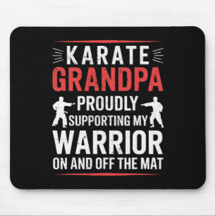 Tapis De Souris Karate Grandpa Soutenir Mon Guerrier Karate Grandf
